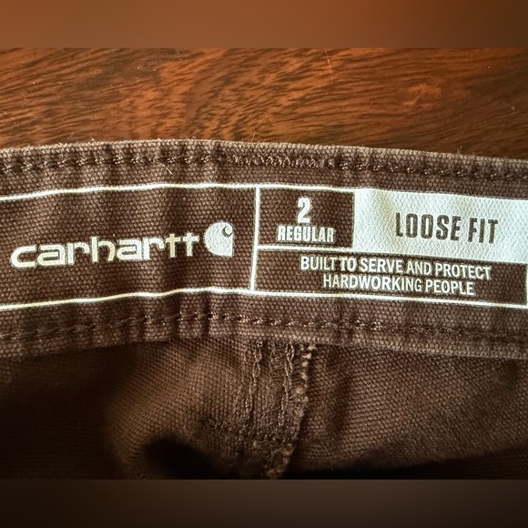 Carhartt Women's Rugged Flex Work Pants Size 2 Dark Brown - Picture 4 of 7